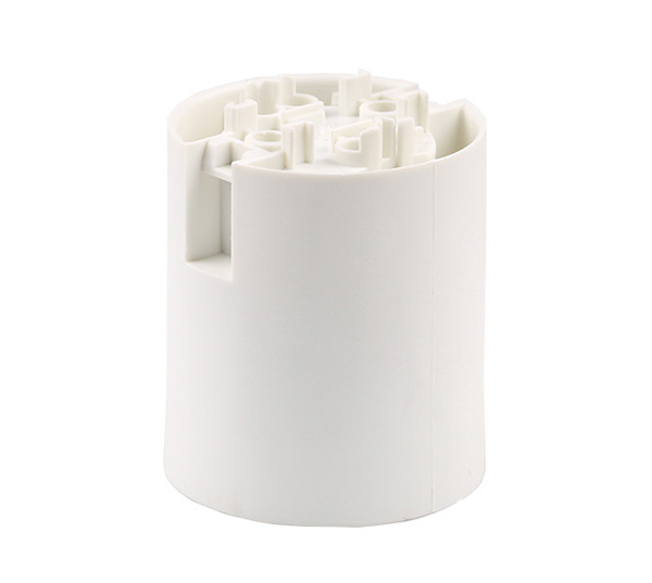 Vossloh 108936 mantel voor lamphouder E27 thermoplastisch snelmontage (tweedelig) glad wit
met insteekcontacten