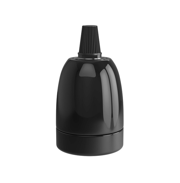 Calex lamphouder E27 M10x1 porselein zwart
