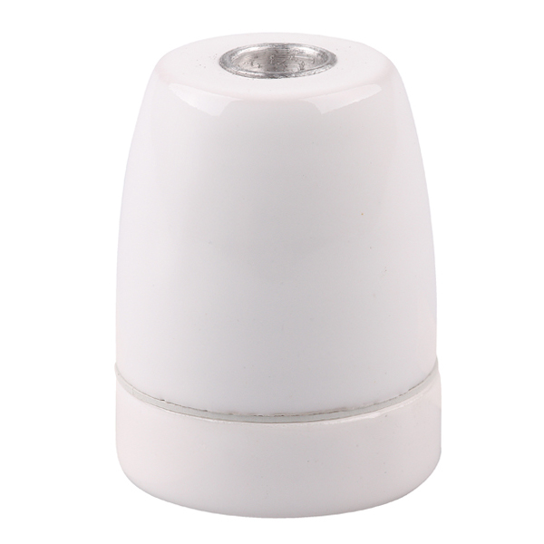 Firstlight lamphouder E27 M10x1 porselein wit met rubber ring
