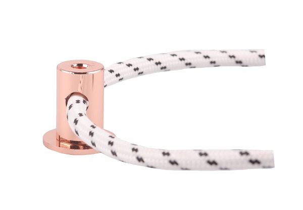 Firstlight messing steun met sleuf voor stofkabel koper