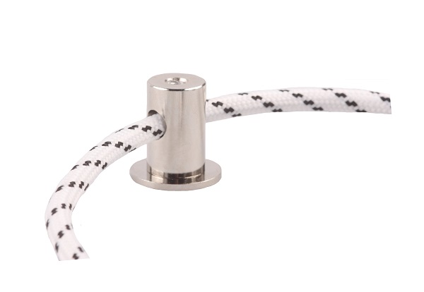 Firstlight messing steun met sleuf voor stofkabel nikkel