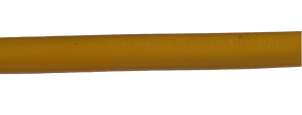 VMvS H03VV-F 2x0,75mm2 rond geel per rol 100m