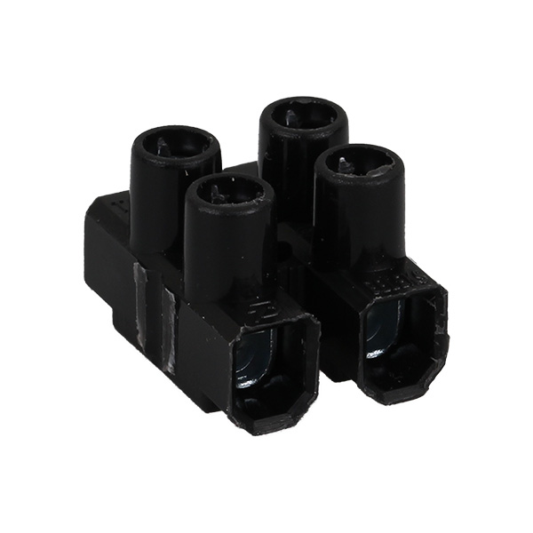 Kroonsteen 2 polig 2,5mm2 wit