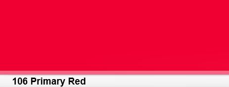 Lee Filter 106 Primary Red 122x50cm