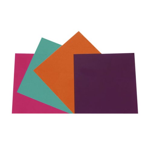 Showtec 20P562 PAR56 kleurenfilterset 2 203x203mm roze, peacock blue, oranje, mauve