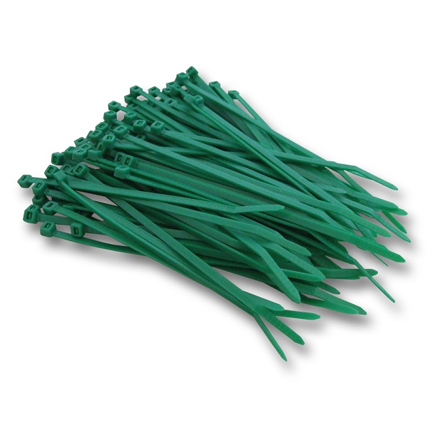 Bundelband 200 x 4,8mm groen /zakje 100