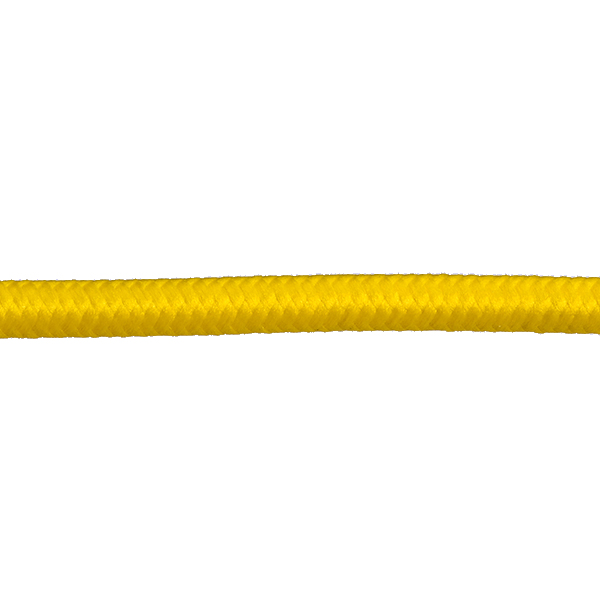 Stofkabel 2x0,75mm2 per meter geel