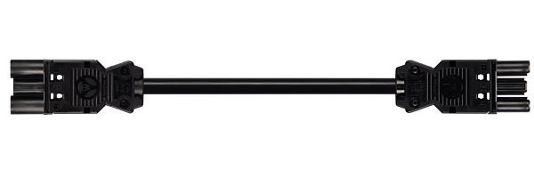 Wieland GST18-3 koppelsnoer 1,0m 3x2,5mm2 Dca zwart