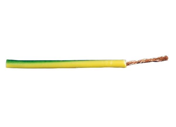 VD-S soepel montagesnoer H07V-K 16mm2 geel/groen /50m