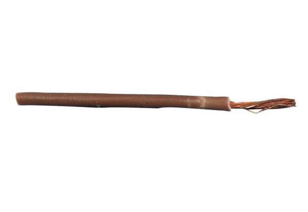 VD-S soepel montagesnoer H07V-K 2,5mm2 bruin/100m
