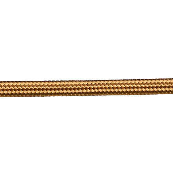 FL stofkabel 2x0,75mm2 glanzend per meter beige