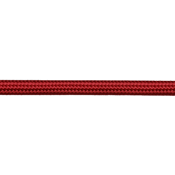 FL stofkabel 2x0,75mm2 glanzend per meter bordeaux