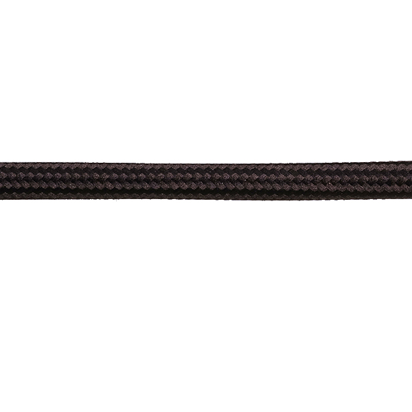 FL stofkabel 2x0,75mm2 mat per meter zwart