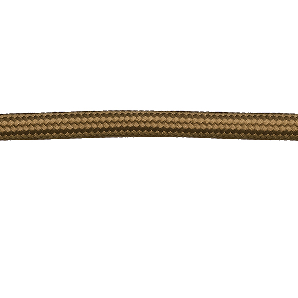 FL stofkabel 2x0,75mm2 mat per meter mosgroen