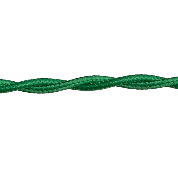 FL stofkabel gedraaid 3x0,75mm2 per rol 50m groen