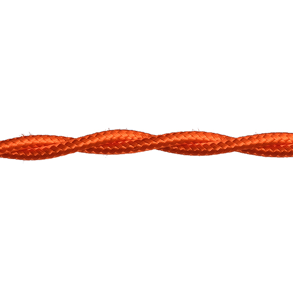 FL stofkabel gedraaid 3x0,75mm2 per rol 50m oranje
