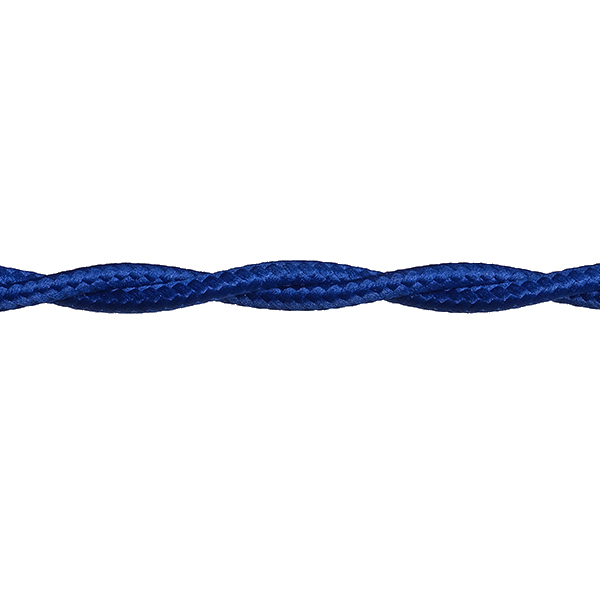 FL stofkabel gedraaid 3x0,75mm2 per rol 50m blauw
