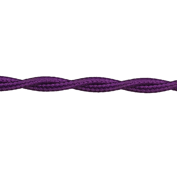 FL stofkabel gedraaid 3x0,75mm2 per rol 50m violet