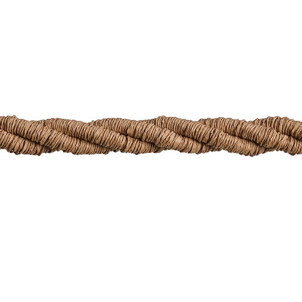 FL stofkabel gedraaid 2x0,75mm2 kraft papier bruin