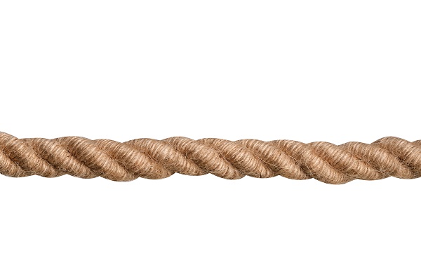 FL stofkabel gedraaid XL 3x0,75mm2 jute, lijkt op scheepstouw