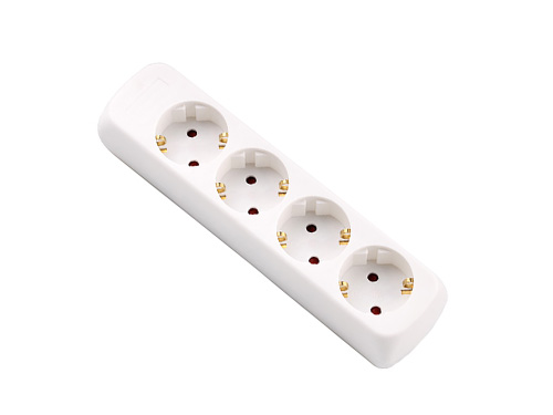 Tafeldoos 4 voudig met randaarde wit zonder snoer