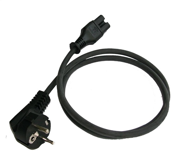 Apparaatsnoer 3x1,0mm2 10A C15 120° 2m zwart