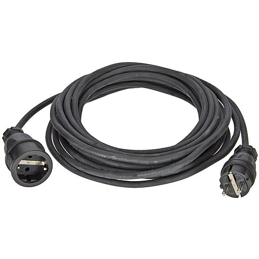 Verlengsnoer 25m 3x1,5mm2 zwart RA neopreen H07RN-F