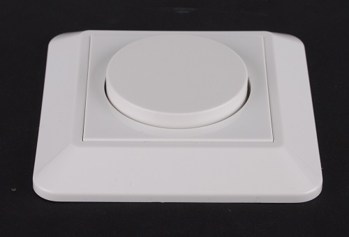 Tronix plaat met knop alpinewit voor Tonix LED dimmer