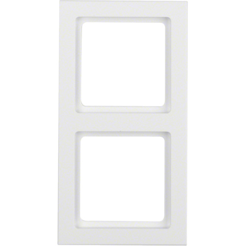 Berker Q.3 afdekraam 2 voudig polarwit RAL9010 zijdeglans