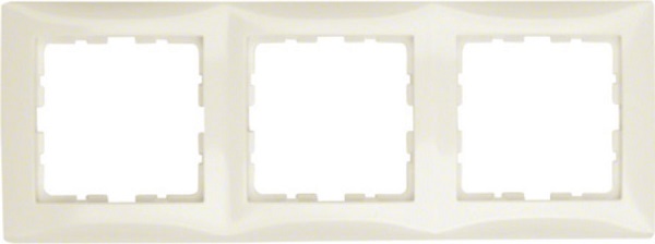 Berker S.1 afdekraam 3 voudig cremewit RAL1013 glanzend
 
