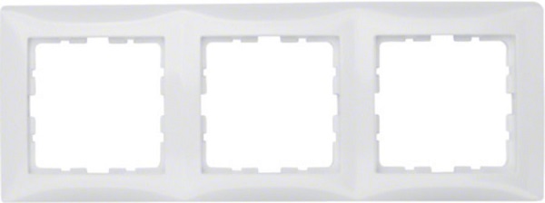 Berker S.1 afdekraam 3 voudig polarwit RAL9010 glanzend
 
