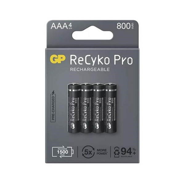 GP Recyko NimH AAA potloodcel R03 oplaadbaar 800mA