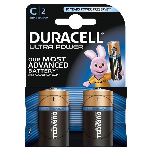 Terminal Corroderen Spijsverteringsorgaan Duracell Ultra M3 MN1400 LR14 kleine staaf C (Baby) batterij per bliste Terminal Corroderen Spijsverteringsorgaan Duracell Ultra M3 MN1400 LR14 kleine staaf C (Baby) batterij per bliste