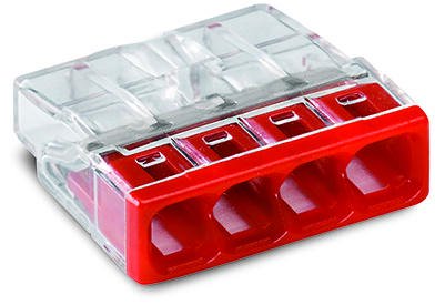 Wago 2273-204 compacte lasklem 0,5-2,5mm2 24A voor massieve draad 4 voudig