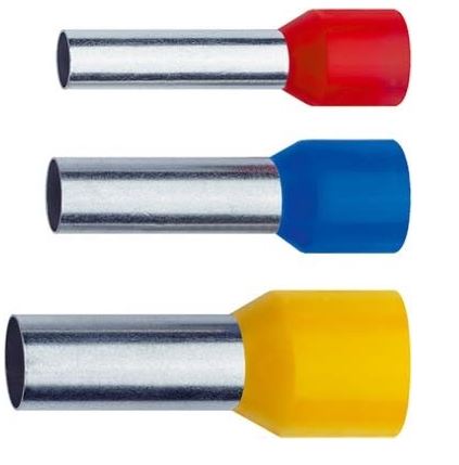 Adereindhuls 1,5mm2 zwart geisoleerd lengte 8mm ( totaal 14mm) zakje 100