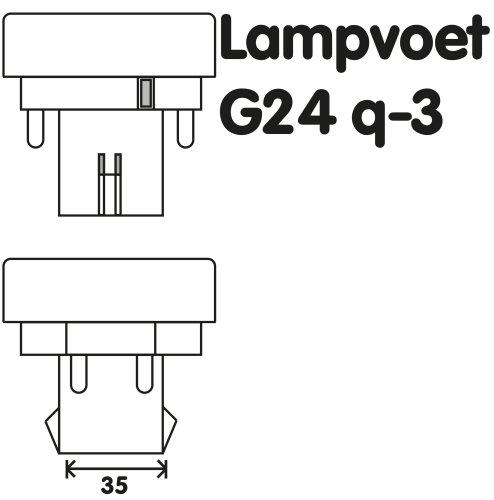 Lampada PL-C 26W-827/4P G24q3 2700K - PHILIPS | Leroy Merlin - 9